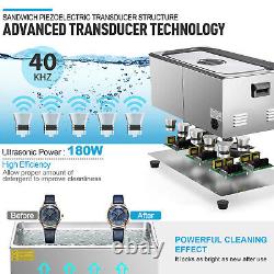 New 30L Stainless Ultrasonic Cleaner Cleaning Equipment Industry Heated with Timer