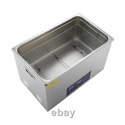 New 30L Ultrasonic Cleaner 304 Stainless Steel Industry Heated Heater withTimer