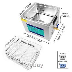 New 30L Ultrasonic Cleaner Stainless Steel Industry Heated Heater withTimer