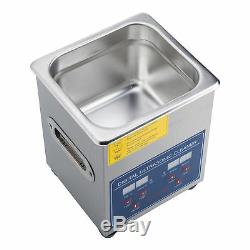 New Stainless Steel 2-30 Liter Industry Heated Ultrasonic Cleaner Heater Timer