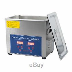 New Stainless Steel 2-30 Liter Industry Heated Ultrasonic Cleaner Heater Timer