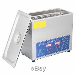 New Stainless Steel 2-30 Liter Industry Heated Ultrasonic Cleaner Heater Timer