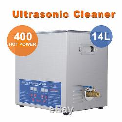 New Stainless Steel 2-30 Liter Industry Heated Ultrasonic Cleaner Heater Timer