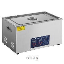 New Stainless Steel 22 L Liter Industry Heated Ultrasonic Cleaner Heater withTimer