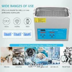 New Stainless Steel 3 L Liter Industry Heated Ultrasonic Cleaner Heater withTimer