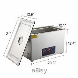 New Stainless Steel 30 L Liter Industry Heated Ultrasonic Cleaner Timer Digital