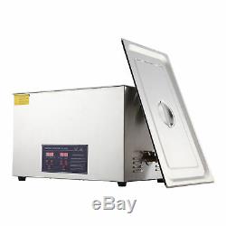 New Stainless Steel 30 L Liter Industry Heated Ultrasonic Cleaner Timer Digital