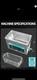 New Stainless Steel 6 L Liter Industry Heated Ultrasonic Cleaner Heater withTimer
