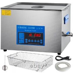 New Stainless Steel 6 L Liter Industry Heated Ultrasonic Cleaner Heater withTimer