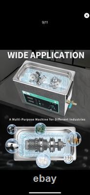 New Stainless Steel 6 L Liter Industry Heated Ultrasonic Cleaner Heater withTimer