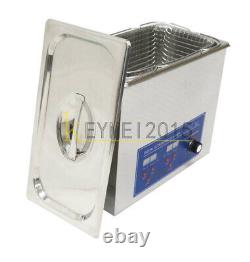 One 220V 6L 180W Digital Heated Ultrasonic Cleaner For Jewelry Dental coin