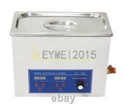 One 220V 6L 180W Digital Heated Ultrasonic Cleaner For Jewelry Dental coin