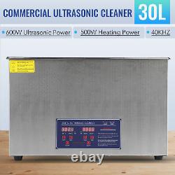 Preenex 304 Steel 30L Liter Industry Heated Ultrasonic Cleaner Heater Timer tet