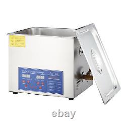Preenex Ultrasonic Cleaner Stainless Steel 10L Industry Heated Heater & Timer