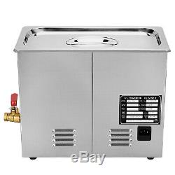 Pro Stainless Steel 6l Liter Ultrasonic Cleaner Industry Heated With Timer Heater
