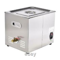 Professional 10L Digital Ultrasonic Cleaner Machine withTimer Heated Cleaning USA