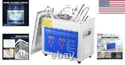 Professional 3L Ultrasonic Cleaner with Digital Timer & Heater Stainless Steel