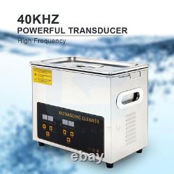 Professional Industry Ultrasonic Jewelry Cleaner 3L Heated Heater withTimer