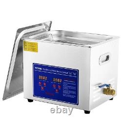 Professional Ultrasonic Cleaner 2.5 Gal, Easy to Use with Digital Timer & Heater