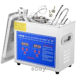 Professional Ultrasonic Cleaner, Easy to Use with Digital Timer & Heater