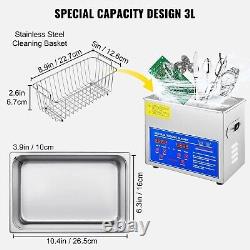 Professional Ultrasonic Cleaner, Easy to Use with Digital Timer & Heater, Sta