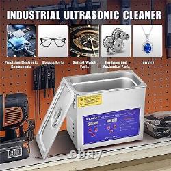 Roomark Ultrasonic Cleaner with Timer Heating Machine Digital Sonic Cleaner 6.5L