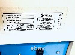 SONICOR Ultrasonic Cleaner, 10 Gallons 38L, Timer & Heat, Parts Cleaner SC-650TH