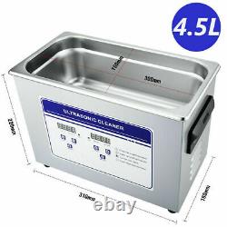 Sonic ULTRA 4.5L Ultrasonic Jewellery Glasses Cleaner Large Tank Heated Timer
