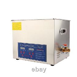 Stainless Steel 10 L Liter Industry Heated Ultrasonic Cleaner Heater withTimer