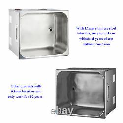 Stainless Steel 10L Liter Industry Heated Ultrasonic Cleaner Heater withTimer USA