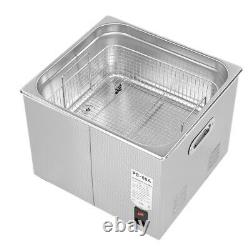 Stainless Steel 15 L Industry Heated Ultrasonic Cleaner Heater with Timer 400W