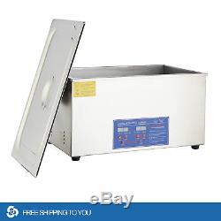 Stainless Steel 2 L to 30L Industry Ultrasonic Cleaner Heated Heater withTimer New