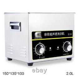 Stainless Steel 2L Capacity Industry Heated Ultrasonic Cleaner Heater Timer