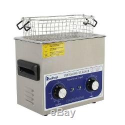 Stainless Steel 3L Liter Industry Heated Ultrasonic Cleaner Heater Durable Hot