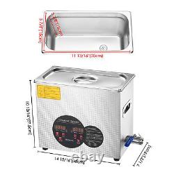 Stainless Steel 6 L Digital Industry Heated Ultrasonic Cleaner Heater withTimer