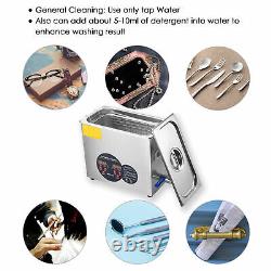 Stainless Steel 6 L Digital Industry Heated Ultrasonic Cleaner Heater withTimer