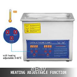 Stainless Steel Industry Ultrasonic Cleaner 3L Heated Heater withTimer