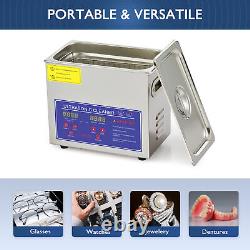 Stainless Steel Industry Ultrasonic Cleaner 3L Heated Heater withTimer & Heater