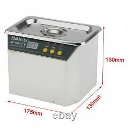 Stainless Steel Jewelry Watch Glasses Ultrasonic Cleaner Electronic Parts Heated