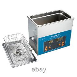 Stainless Steel Ultrasonic Cleaner 3L Liter Heated Heater Timer Industry Clean