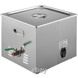 Ultrasonic Cleaner 15L Liter Stainless Steel Industry Heated Clean Glasses