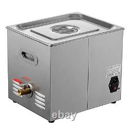 Ultrasonic Cleaner 2.64Gal / 10L Sonic Cleaner Stainless Steel Heated Ultraso