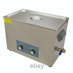 Ultrasonic Cleaner 27 Litre Large Dial Tank Heated Industrial Ultrasonic Bath