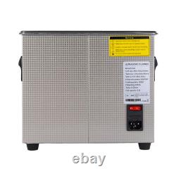 Ultrasonic Cleaner 3.2L Liter Stainless Steel Industry Heated Heater withTimer US