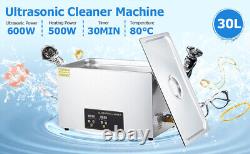 Ultrasonic Cleaner 30L Glasses Jewelry Cleaner Machine with Digital Timer Heater