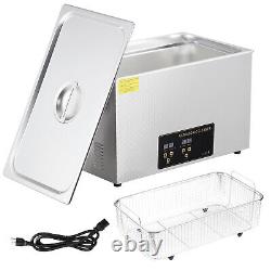 Ultrasonic Cleaner 30L Glasses Jewelry Cleaner Machine with Digital Timer Heater