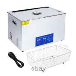 Ultrasonic Cleaner 30L Jewerly Cleaning Equipment Industry Heated with Timer USA