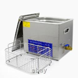 Ultrasonic Cleaner 30L Jewerly Cleaning Equipment Industry Heated with Timer USA