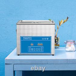 Ultrasonic Cleaner 6.5L 40 kHz Digital Timer Heating for Coins, Small Metal Parts