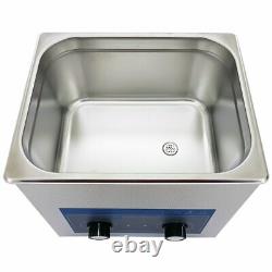 Ultrasonic Cleaner 9 Litre Professional Dial Tank Heated Ultrasonic Bath